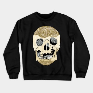 Abstract Geometric Skull Horror Crewneck Sweatshirt